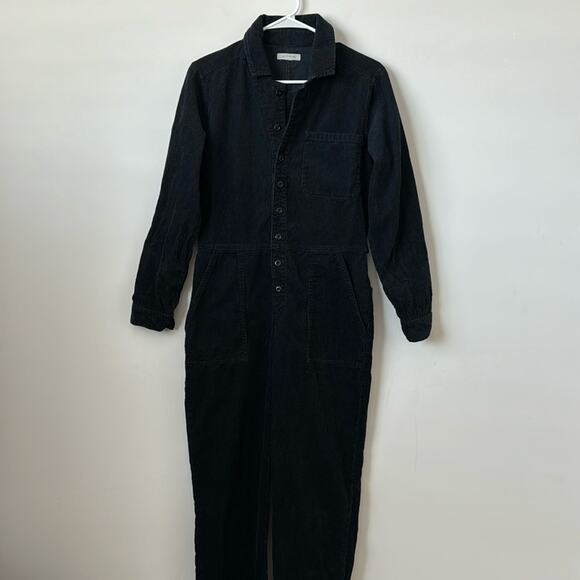 Outerknown Black Corduroy Jumpsuit‎ Size: M - Picture 1 of 12